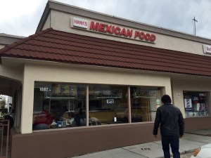 Man walks up to Hank's